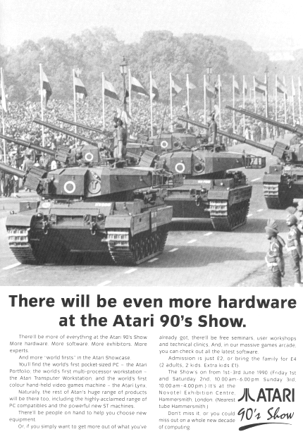 [Image: Atari 90's Show advertisement]