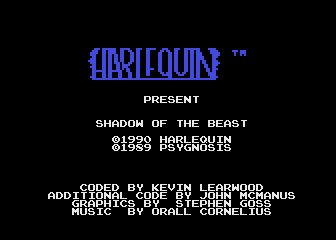 [Screen-shot: SOTB title screen]